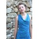 Robe "Béni Night" imprimée lagon