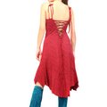 6 robe Neptune print terass red