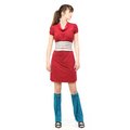46 robe Gabriel print angel red + ceinture Mirage print infini