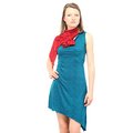 38 robe Beni night print terass lagon + foulard Mia print terass red